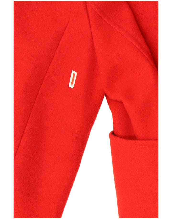 De la Creme Manteau Femme UK 12 Polyester Rouge Moyen