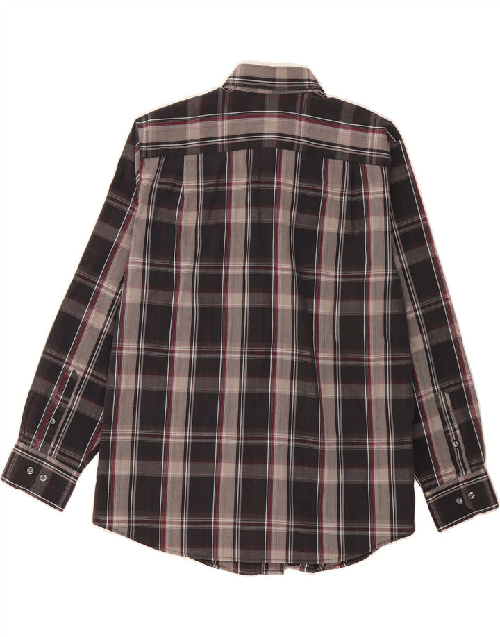 DOCKERS Mens Shirt Size 16 16 1/2 Large Grey Check Cotton Vintage Dockers and Second-Hand Dockers from Messina Hembry 