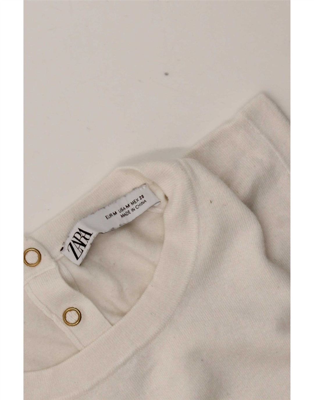 Zara Femme Débardeur UK 12 Medium Blanc