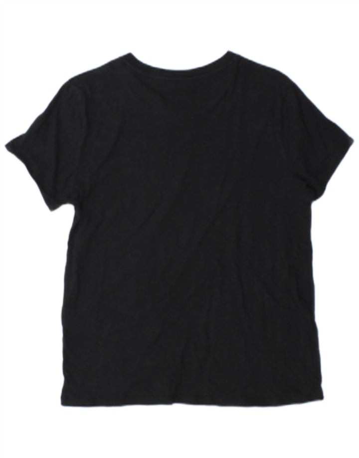 Levi's T-Shirt Oversize Femme UK 10 Petit Noir Coton