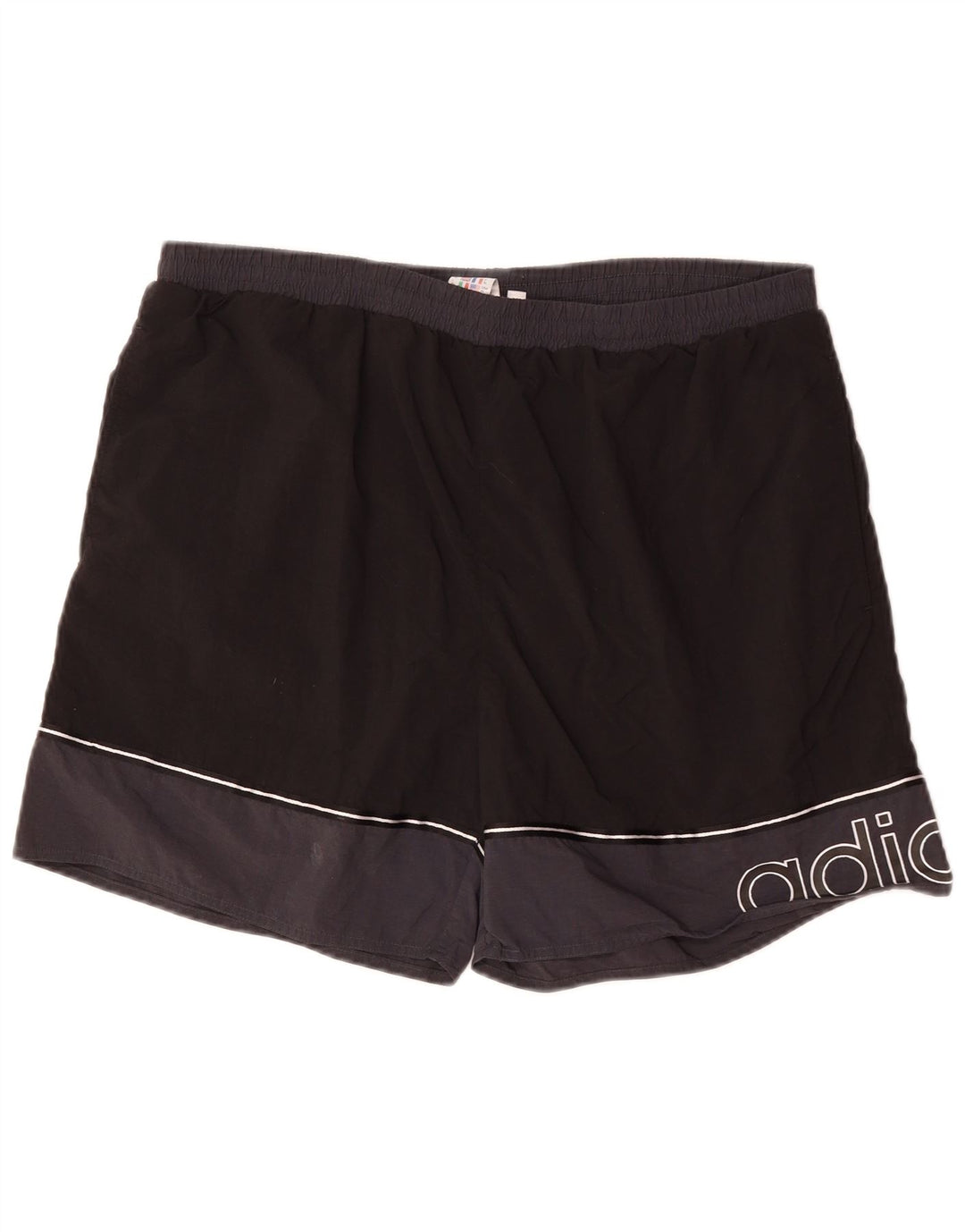 Adidas Maillot de bain graphique pour homme XL Noir Colorblock Polyester