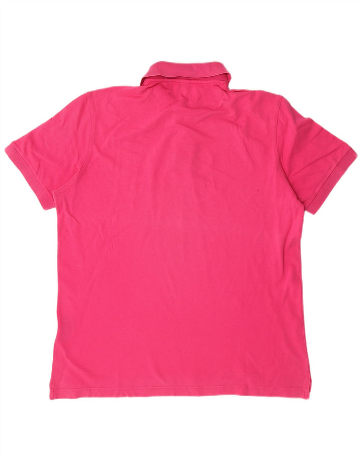 HARMONT & BLAINE Mens Polo Shirt Medium Pink Cotton
