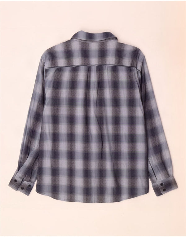 Wrangler Mens Shirt XL Blue Check Cotton