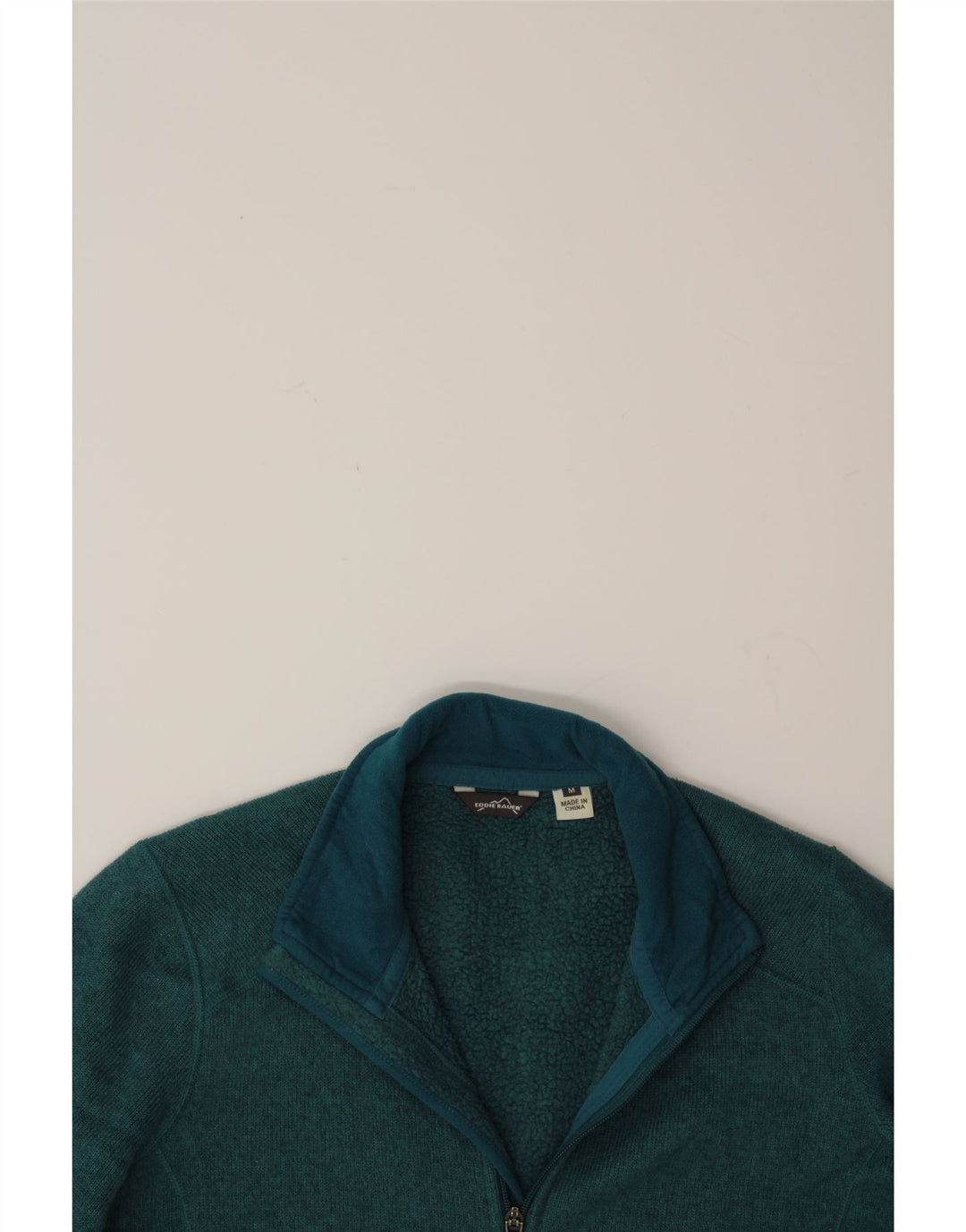 EDDIE BAUER Womens Cardigan Sweater UK 14 Medium Green Flecked Polyester Vintage Eddie Bauer and Second-Hand Eddie Bauer from Messina Hembry 