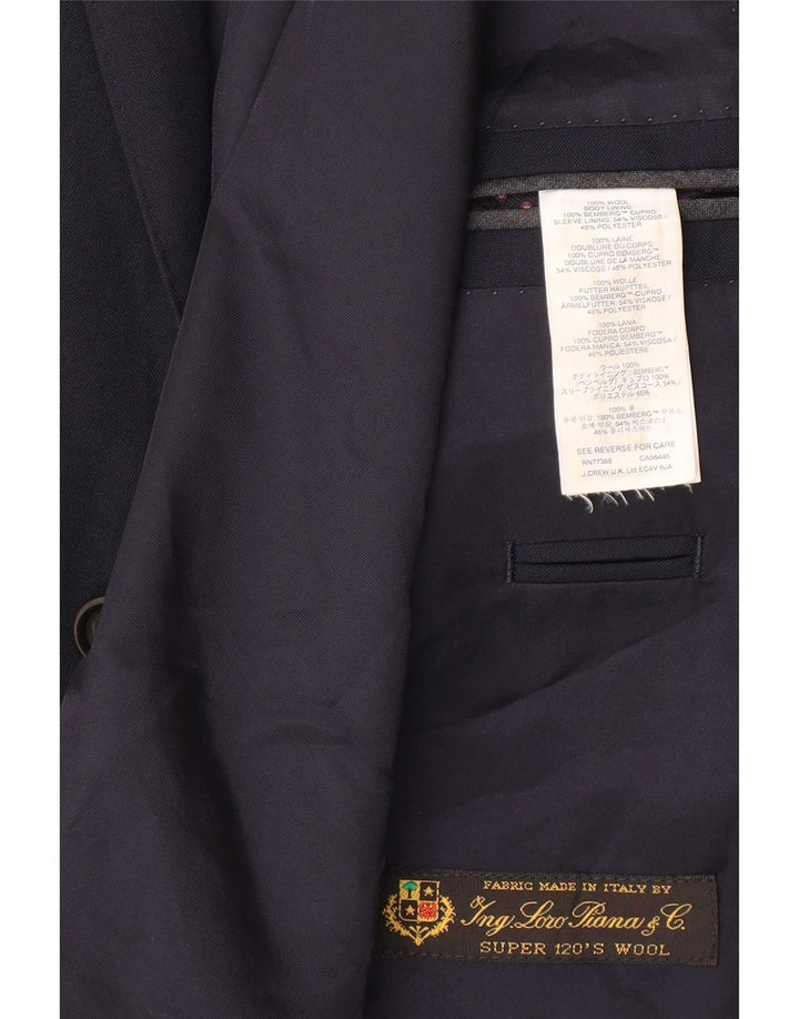 J. Crew Veste blazer Ludlow à 2 boutons pour homme UK 38 en nylon bleu marine moyen