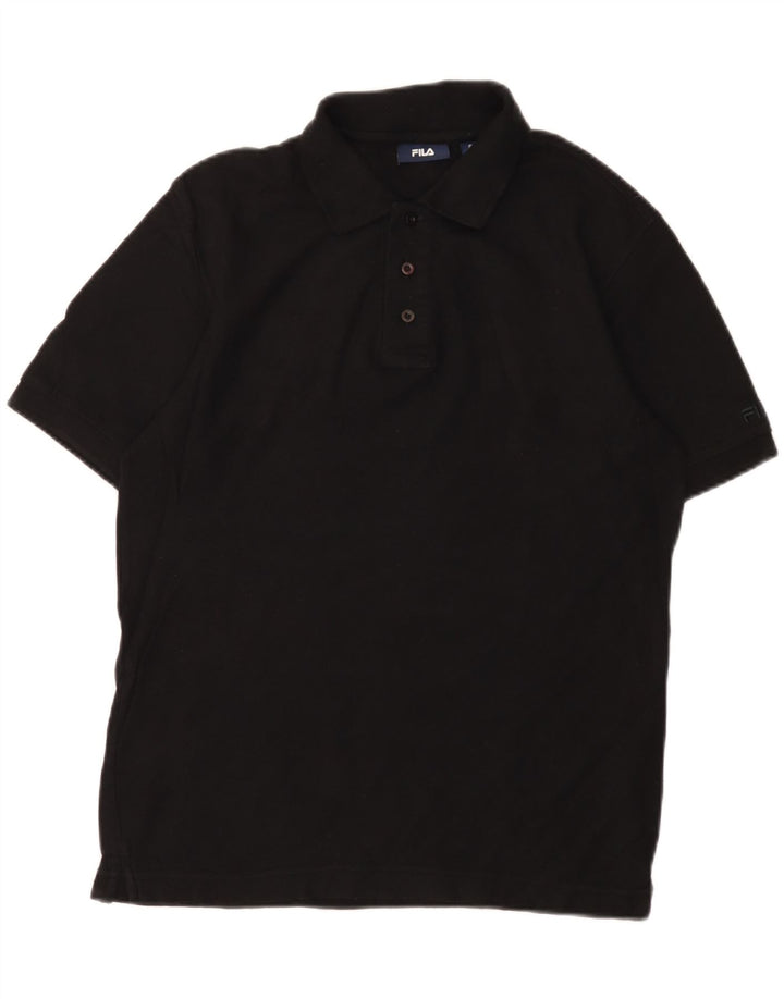 Fila Polo Homme Petit Noir Coton