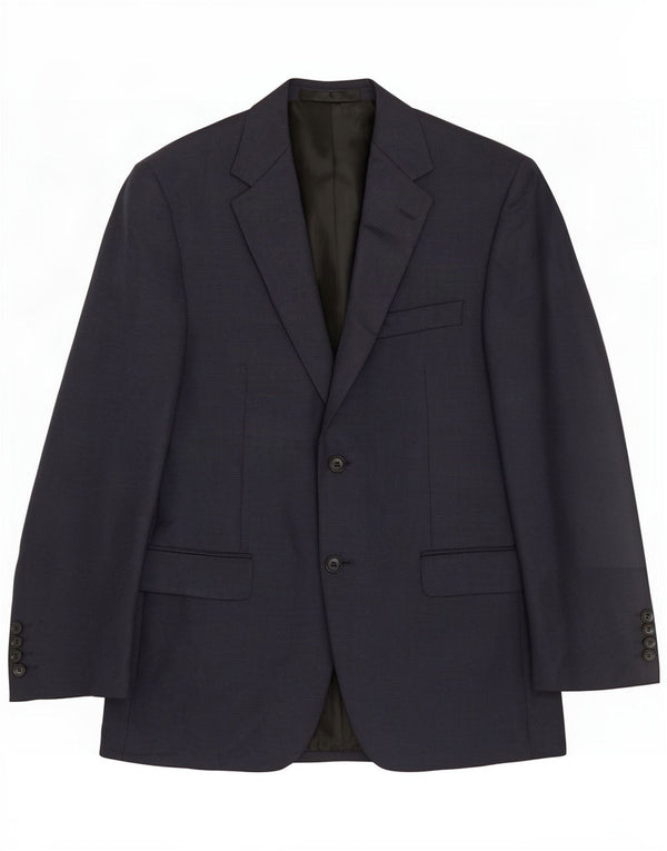 Marks & Spencer Veste blazer courte pour homme UK 38 Pied-de-poule bleu marine moyen