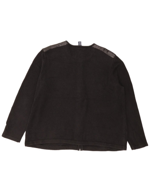 CHAPS Pull Cardigan Femme UK 22 3XL Noir Coton