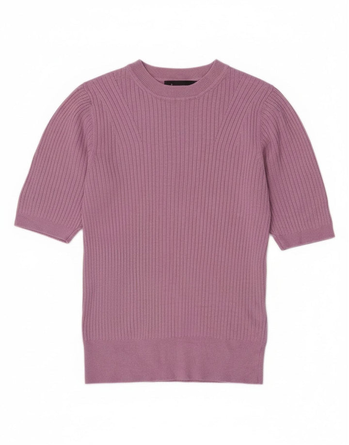 Marks & Spencer Pull à col rond pour femme UK 8 Small Violet