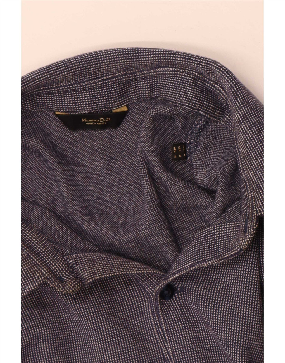 Massimo Dutti Polo à Manches Longues Homme Bleu Marine Moyen