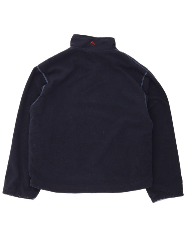 Fat Face Pull Polaire Réversible Col Zippé Homme Bleu Marine Moyen Polyester