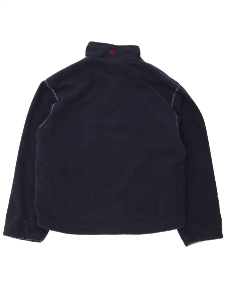 Fat Face Pull Polaire Réversible Col Zippé Homme Bleu Marine Moyen Polyester