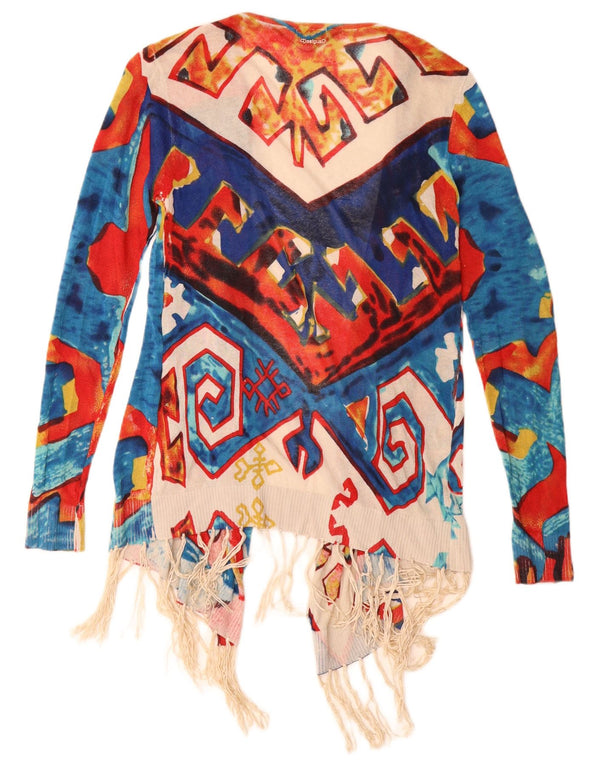 Desigual Cardigan long pour femme UK 10 Small Multicolore