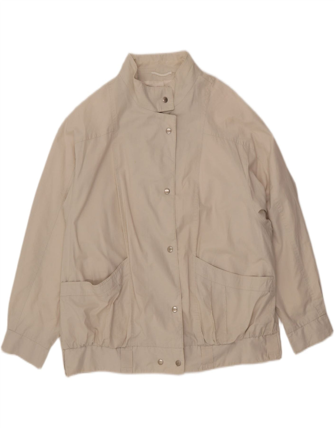 NINO Veste bomber surdimensionnée pour femme UK 20 2XL Coton beige