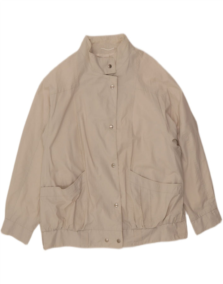NINO Veste bomber surdimensionnée pour femme UK 20 2XL Coton beige