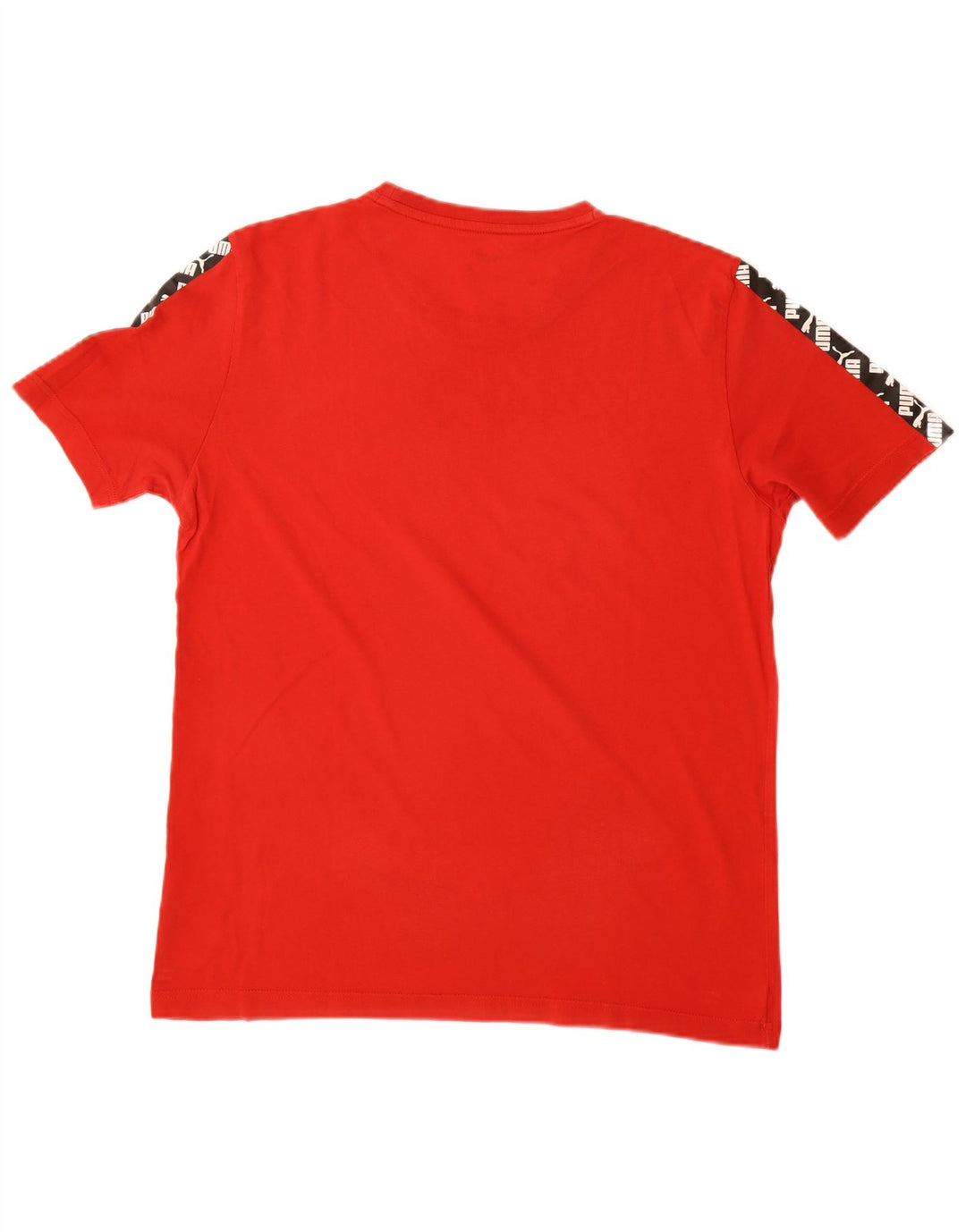 PUMA T-Shirt Graphique Homme Rouge Moyen Colourblock Cotton
