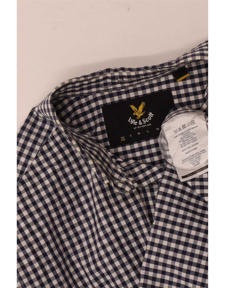 Chemise Lyle & Scott Homme XS Bleu Vichy Coton