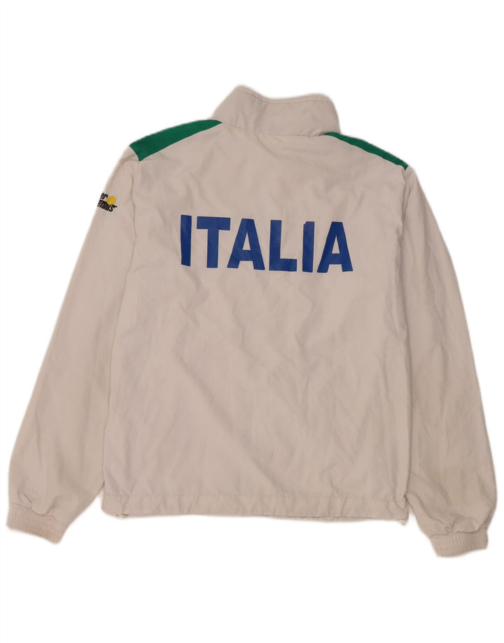 AUSTRALIAN L'ALPINA Veste de survêtement Italia pour homme XS Blanc Colorblock