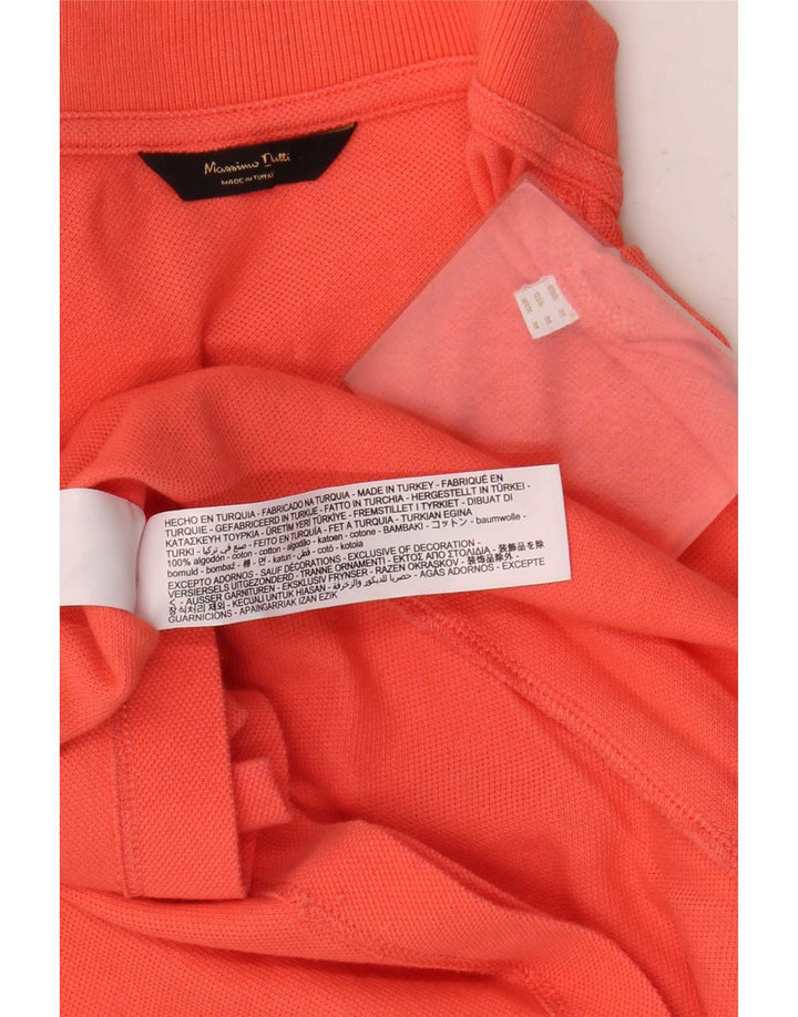 Massimo Dutti Polo Homme Orange Moyen Coton