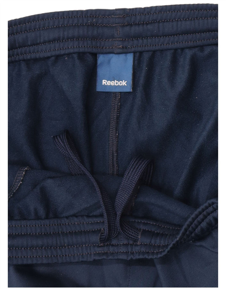 Reebok Pantalon De Survêtement Homme Large Bleu Marine Polyester