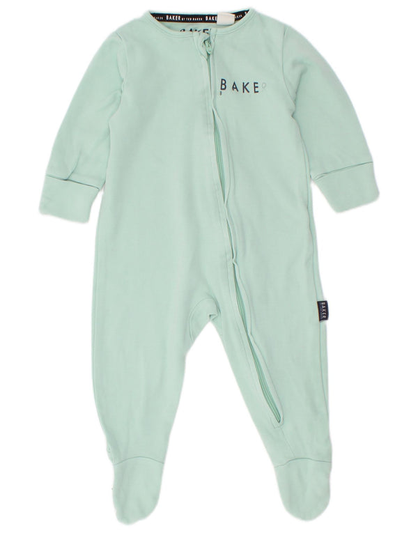 Ted Baker Combinaison graphique à manches longues pour bébé garçon 3-6 mois Turquoise