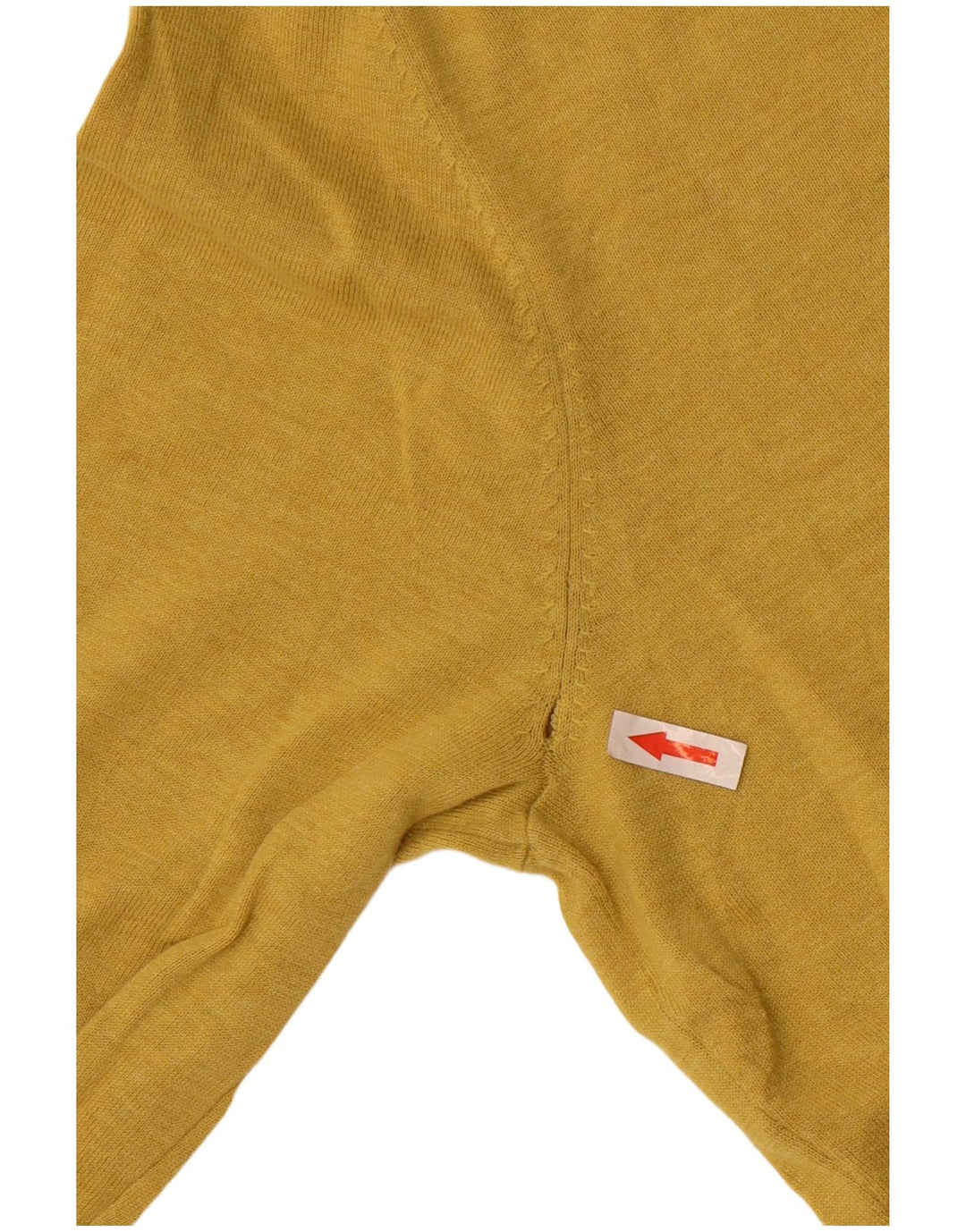 Massimo Dutti Pull col V pour homme en coton jaune Taille L