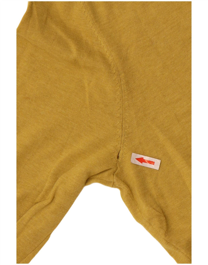 Massimo Dutti Pull col V pour homme en coton jaune Taille L