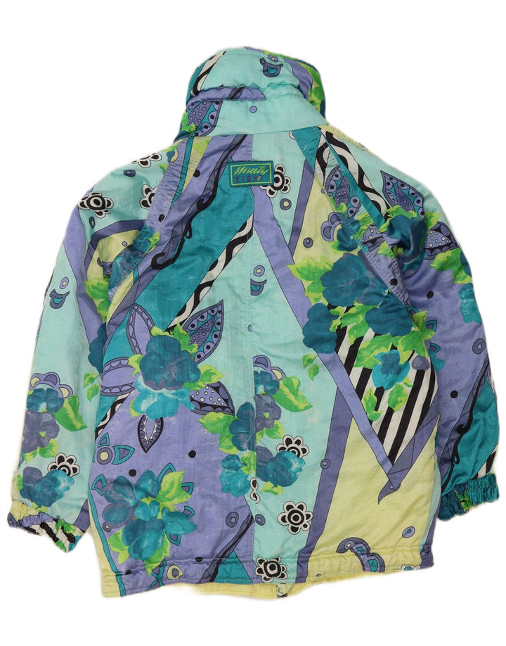 Ninety Eight Veste coupe-vent pour femme UK 18 XL Multicolore Floral
