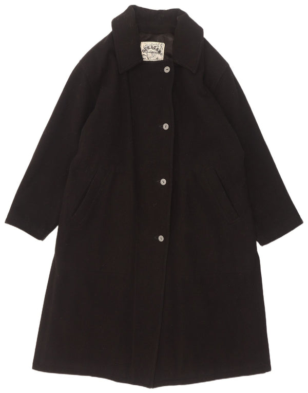 Ouragan Womens Yachting Overcoat Oversize IT 44 Laine Noir Moyen