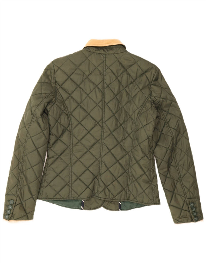 Playlife Veste matelassée pour femme UK 14 Coton kaki moyen