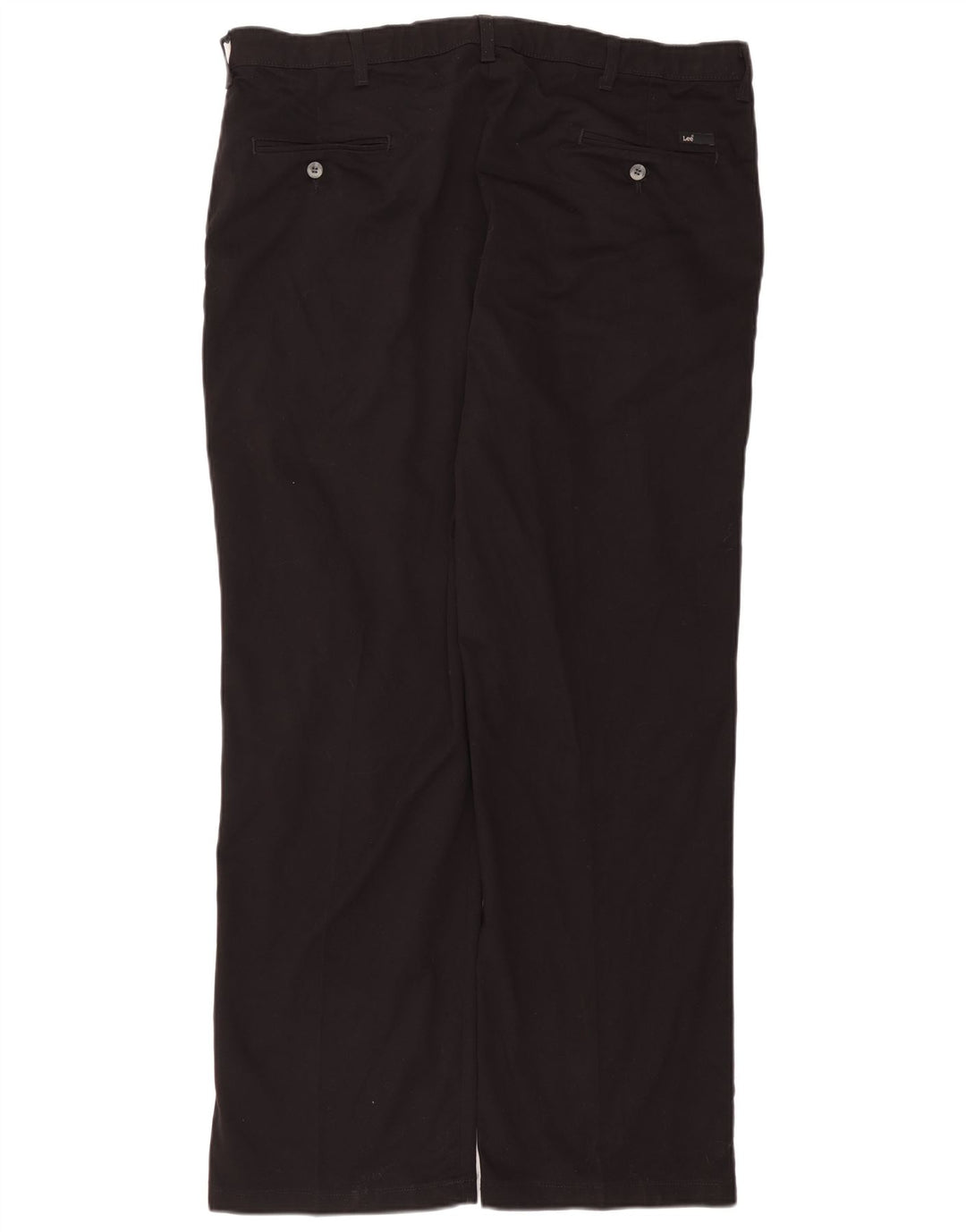 LEE Pantalon Chino Droit Homme Coupe Sur Mesure W40 L32 Coton Noir