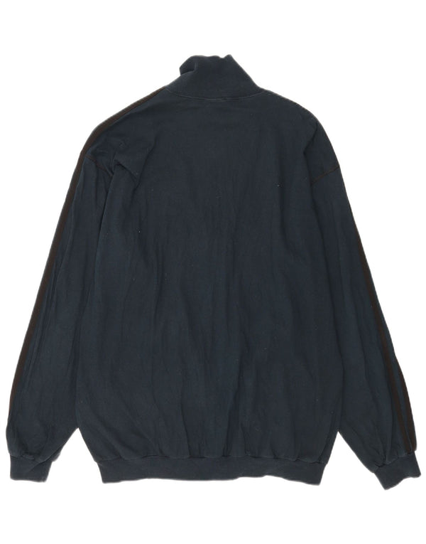 Adidas Veste de survêtement pour homme UK 40/42 Bleu marine moyen en coton