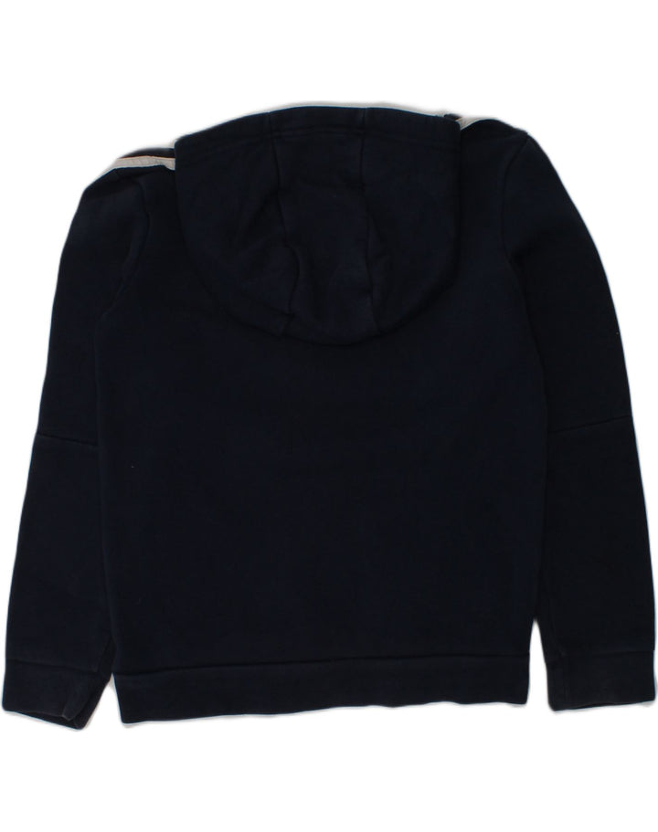 ADIDAS Boys Zip Hoodie Sweater 9-10 Years Black Cotton | Vintage Adidas | Thrift | Second-Hand Adidas | Used Clothing | Messina Hembry 