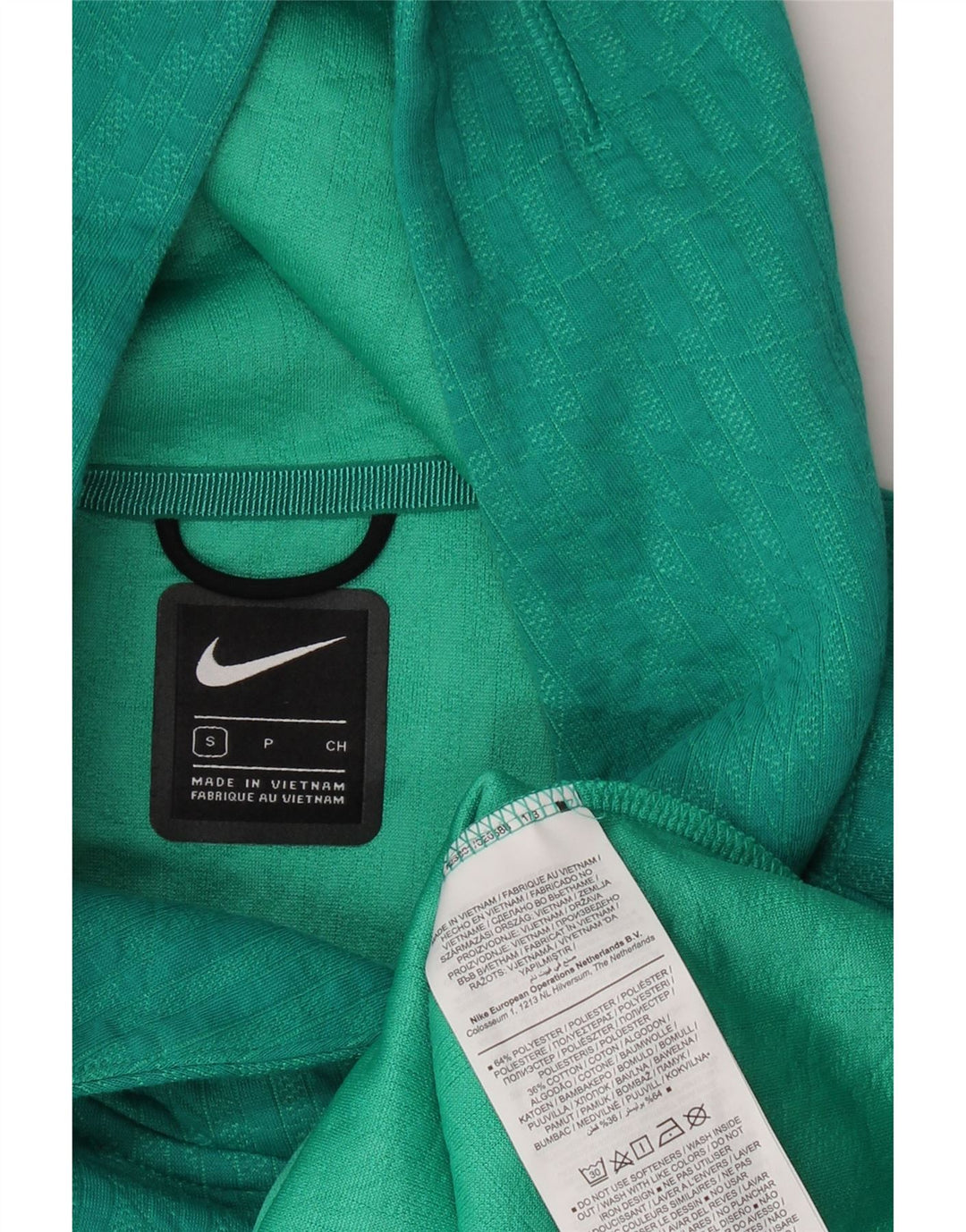 NIKE Femmes Crop Oversize Sweat à capuche UK 10 Petit Vert Polyester