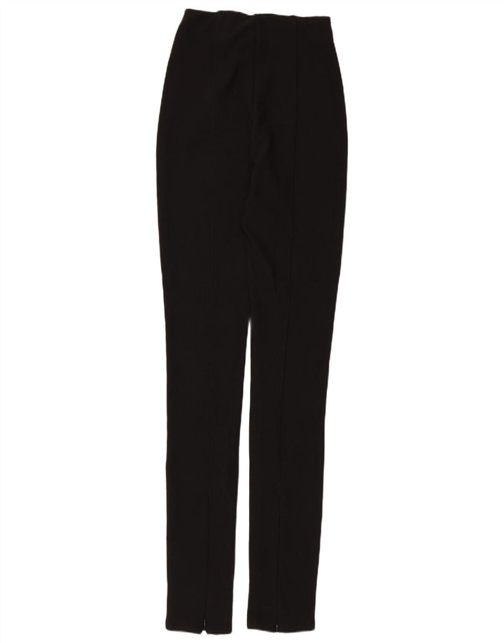 Zara Pantalon Skinny Femme Moyen W28 L34 Noir Polyester
