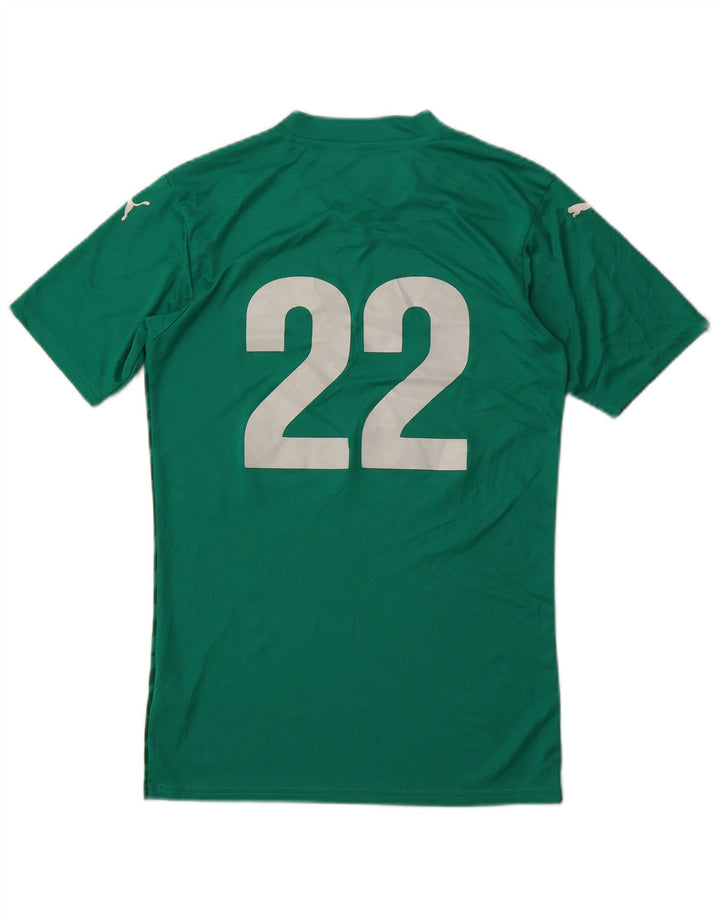 PUMA T-Shirt Graphique Homme Petit Vert Géométrique Polyester