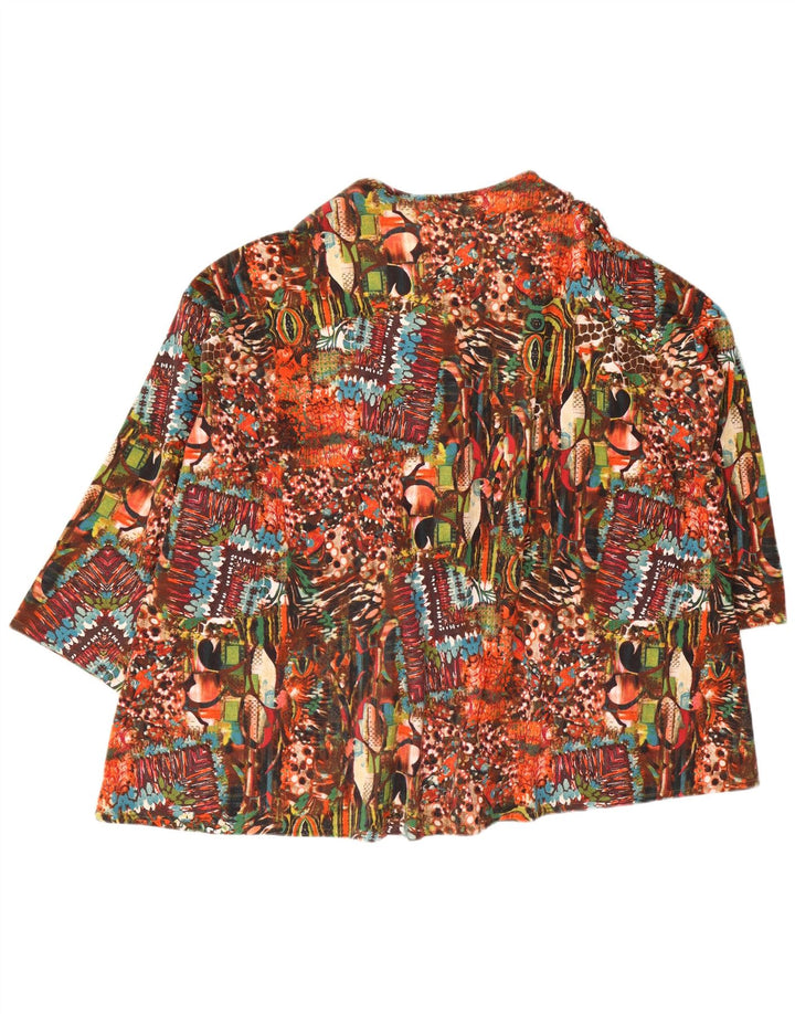 Mona Chemisier surdimensionné à motif abstrait pour femme UK 20 2XL Multicolore