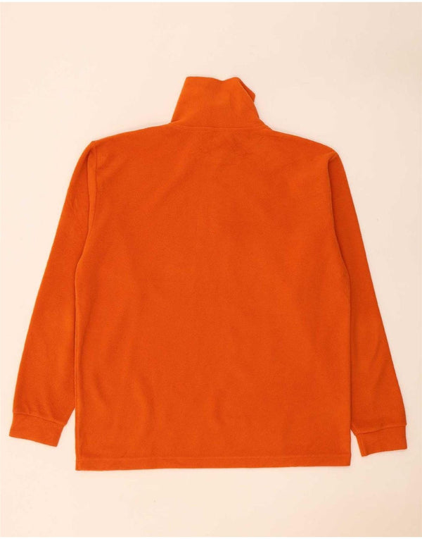 Invicta Pull polaire à col zippé pour homme Large Orange Polyester