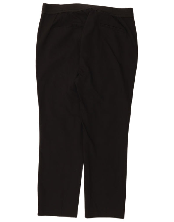 Zara Womens Straight Chino Trousers 2XL W34 L27 Black Cotton