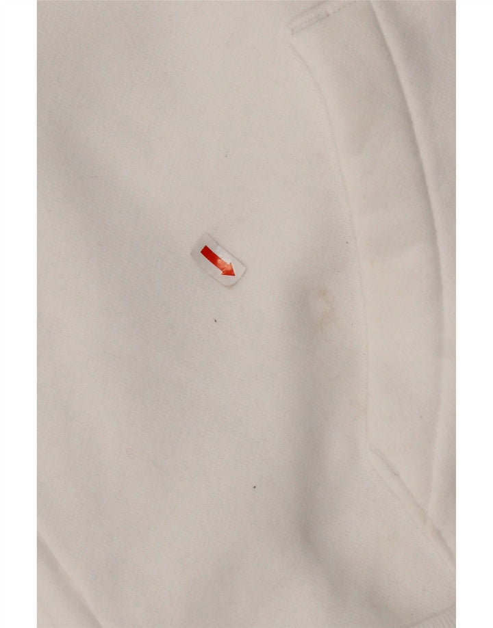 HOLLISTER Pull à capuche pour homme Large Blanc Coton