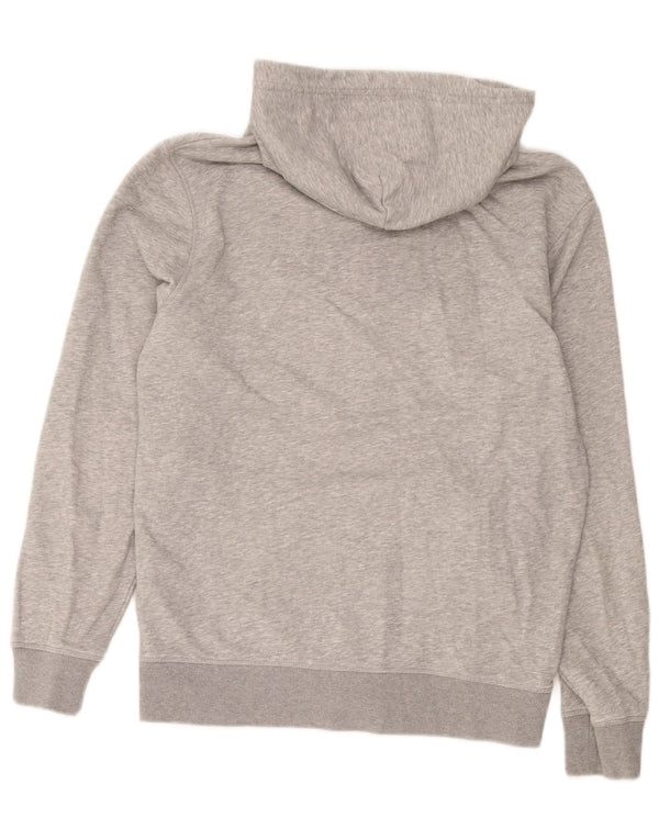 Gant Pull à capuche zippé graphique pour hommes, grand coton moucheté gris