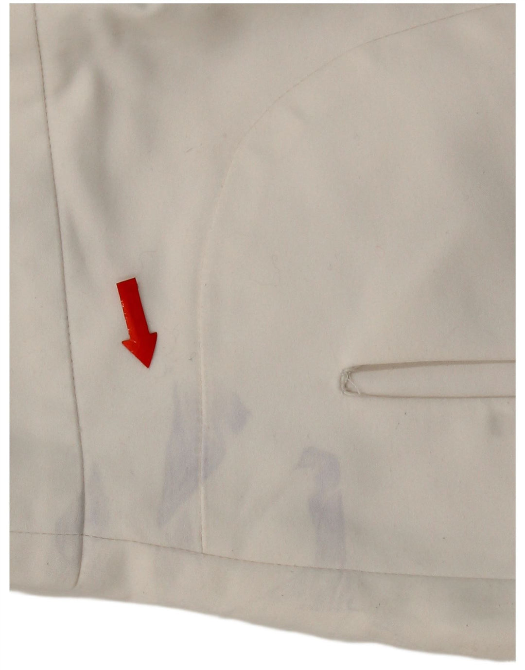 Zara Femme Mini Jupe Moyenne W28 Coton Blanc