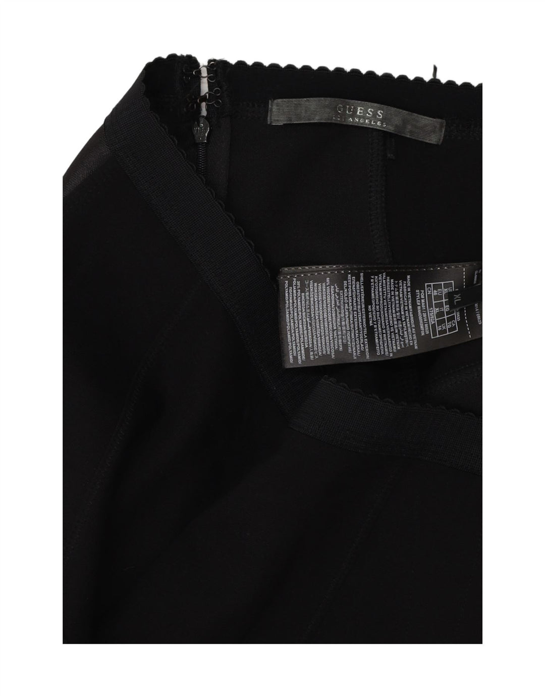 GUESS Jupe crayon pour femme UK 16 Large W36 Noir Colourblock Viscose