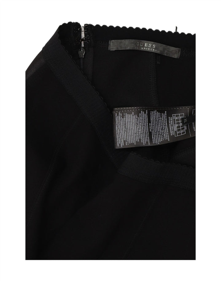 GUESS Jupe crayon pour femme UK 16 Large W36 Noir Colourblock Viscose