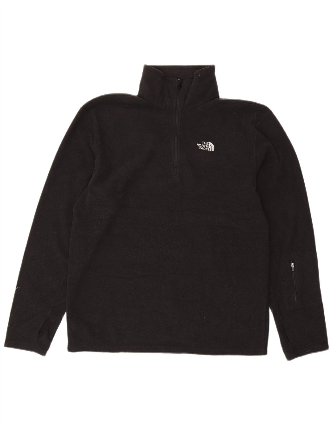THE NORTH FACE Pull Polaire à Col Zippé Homme Noir Moyen Polyester