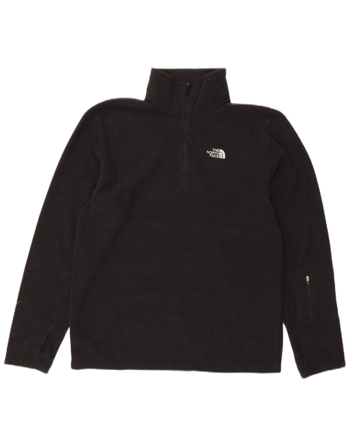 THE NORTH FACE Pull Polaire à Col Zippé Homme Noir Moyen Polyester