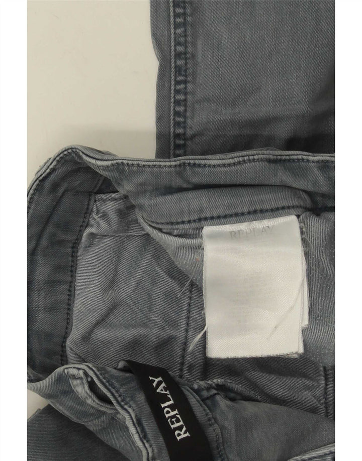 Replay Jean Slim Homme W34 L32 Gris Coton
