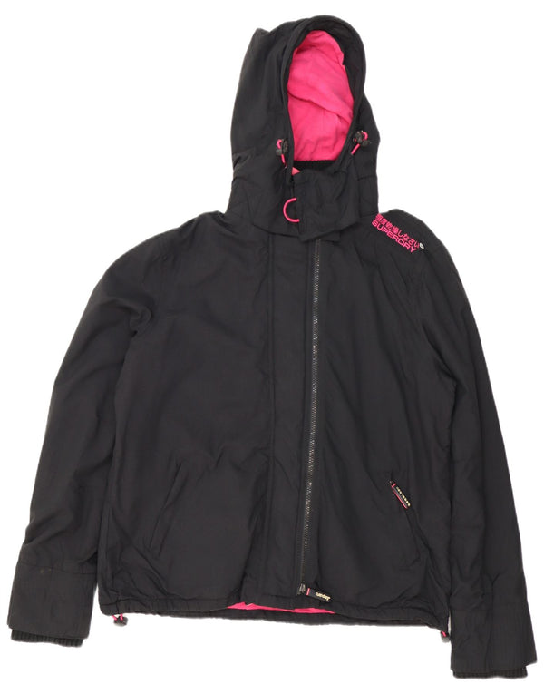 Superdry Veste coupe-vent graphique The Windcheater pour femme UK 18 XL Noir