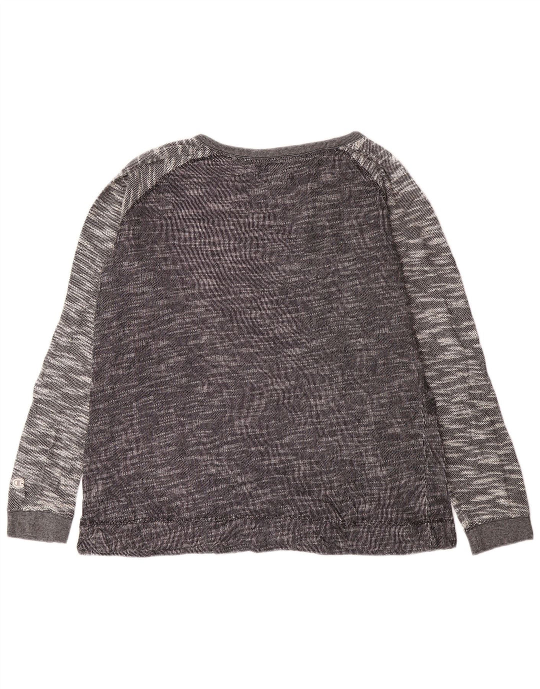 Champion Haut Femme Manches Longues UK 18 XL Gris Moucheté Coton