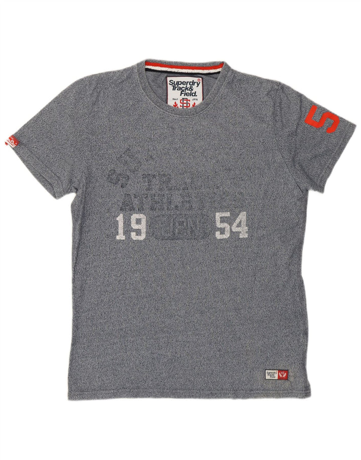 Superdry T-Shirt Graphique Homme Gris Moyen Coton